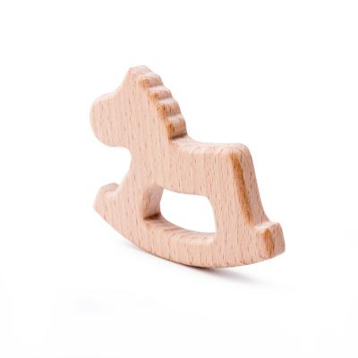 China Wholesale Eco-friendly Wooden Toys Baby Cartoon Shape Plane Letter Wooden Bead Natural Teething for sale