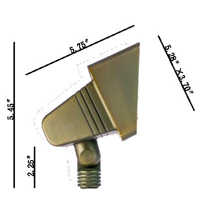 China LANDSCAPE Die Casting Mr16 G4 Flood Light Brass Waterproof Large Wall Seal Light For Garden Lighting for sale