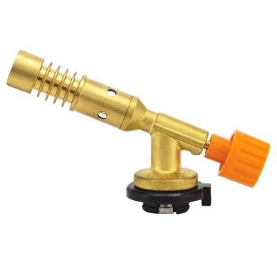 China Flame temperature and height can be adjusted KLL 7003D copper nozzle turn gas flame gun manual screw torch for sale