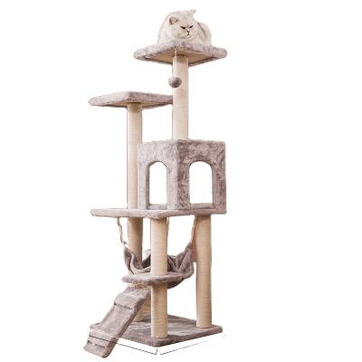 China Low Price Guaranteed Quality Viable Cat Pet Play House With stripe Cat Toy Pet Toys for sale