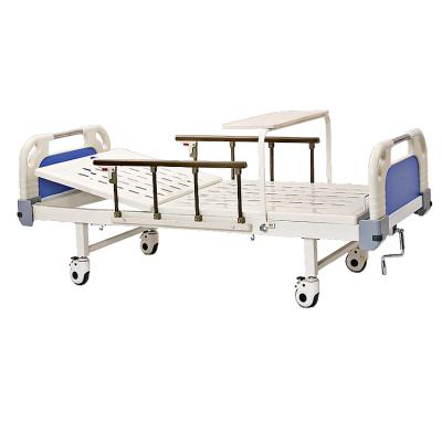 China New Developed Metal Cheap Price ABS Single Crank Manual Hospital Bed for sale