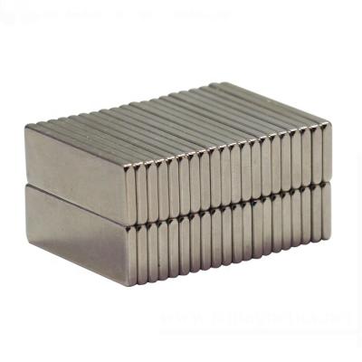 China Block Shape Industrial Magnet 30X10X2mm Flat Thin Oermanent Magnets for sale