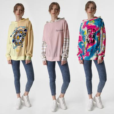 China Anti-Wrinkle High Fashion Women Casual Crewneck Hoodie Plain Sweater Coats For Women for sale