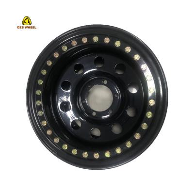 China Real Beadlock Guaranteed Customization 4*4 Welding Steel Wheel 15*6 Inch Offroad Beadlock Wheels 4*4 Steel Rims for sale