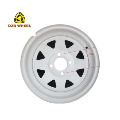 China Wholesale Car Wheels Steel Rim Good Supplier Steel Car Wheel 14*7 Inch PCD 4-100 White Trailer Car Rims Wheels for sale