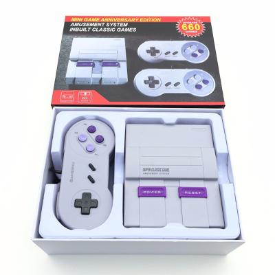 China With 660 Element/HD Classic Games Console Handbreak Mini TV Video Game Home Game AV Output 8-Bit Controller For SNES for sale