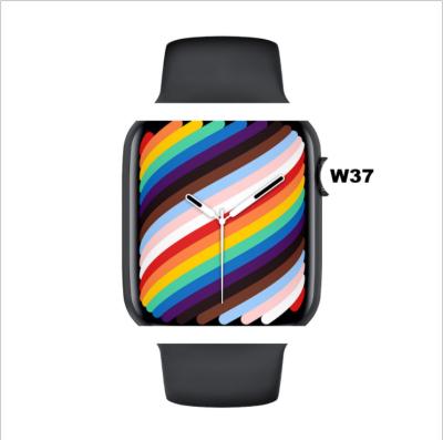 China New Products W37 Series APP Control Smartwatch Watch 7 ECG Blood Pressure Heart Rate Ip 68 Magnetic Charging Waterproof Smart Watch W37 for sale