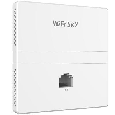 China 11AC 1200Mbps Hotel WiFi Coverage in Wall Access Point with Gigabit Network Port for Hotel Room for sale