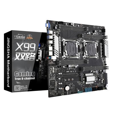 China JINGSHA Server/Workstation Gaming Performance X99 2011v3 2 CPU Server Motherboard Support Reg CCE DDR4 for sale