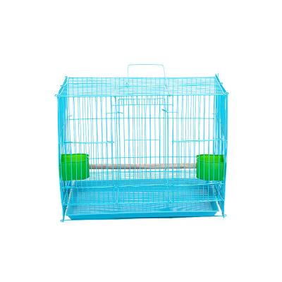 China Wholesale Price Customized Stocked Size Flight Parakeet Parrot Bird Cage For Finches Canary Budgies Pet Bird Cage for sale