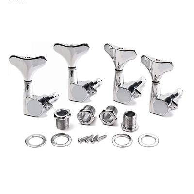 China Die-cast Tuning Chrome 2+2 Sealed Tuners Keys Machine Heads Bass Guitar Tuning Pegs for 4 String Bass Guitar for sale