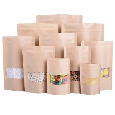 China Moq Stock Biodegradable Eco-Friendly Compostable Small Food Packaging Paper Pla Zipper Bag For Coffee Or Tea Food Packaging for sale