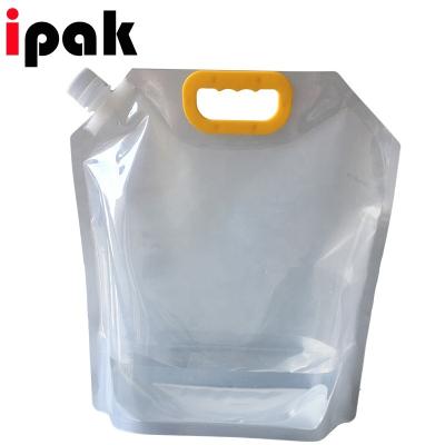 China Food 5 Liter Custom Bpa Free Liquid Emergency Collapsible Water Bags With Handle for sale