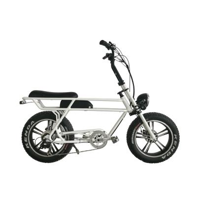 China Aluminum alloy 48v 500w 750w mini full tire electric fat bike suspension ebike for adult for sale