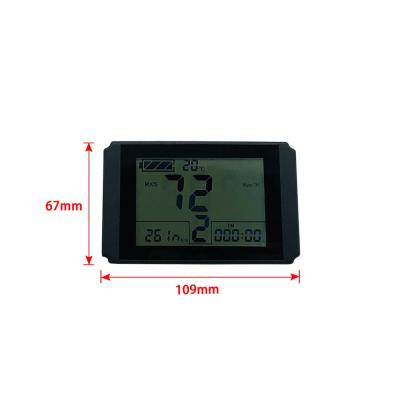 China Greenpedel KT Kunteng Ebike LCD10H Display 24V 36V 48V Electric Bike For Conversion Kit LCD10H for sale