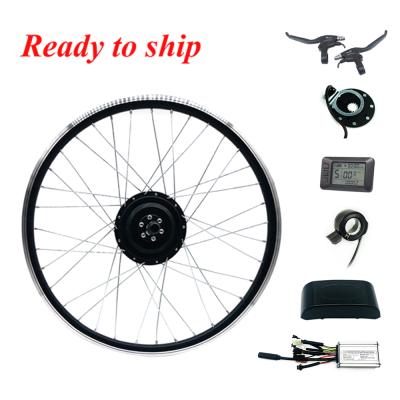 China Greenpedel china 36v 350w 26 inch rear wheel geared hub motor 26 inch electric bicycle bicycle conversion kit for sale