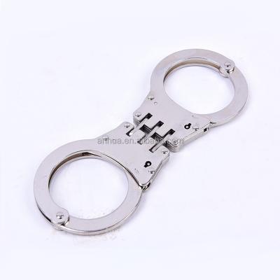 China High quality carbon steel military police double lock f-type handcuffs for sale