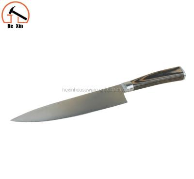 China Stocked High Quality Fashion Design Stainless Steel Chef Knife for sale