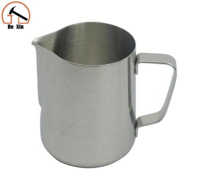 China Coffee/Milk/Milk 600ML Stainless Steel Tea Frothing Pitcher Coffee Latte Art Custom Milk Jug for sale