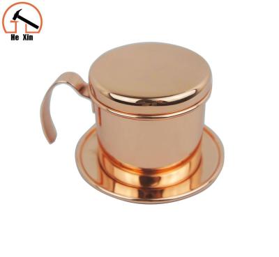 China Vietnam good quality v-type pot cup filter /reusable coffee filters metal coffee sieve stainless steel coffee pot potapble for sale