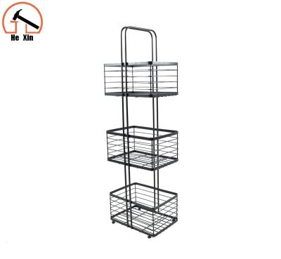 China High Quality Bathroom Room Kitchen Three Tier Basket for sale