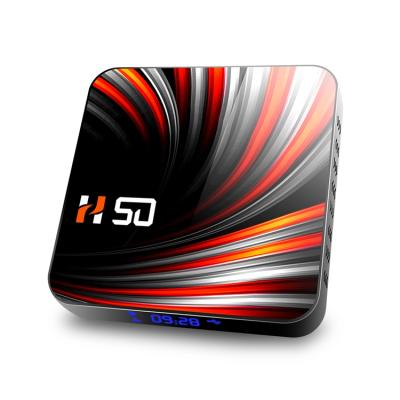 China 2020 Hot sale h50 set top box Android tvbox Android 10.0 RK3318 4GB+64GB 4K HD dual band WIFI TV box H50 network player tvbox for sale