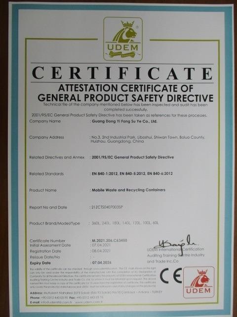 CE - Guangdong Yifang Plastic Co., Ltd