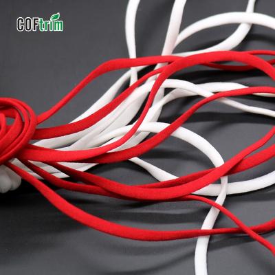 China Wholesale Viable High Quality 5mm Bungee Cord Rope Flat Elastic for sale