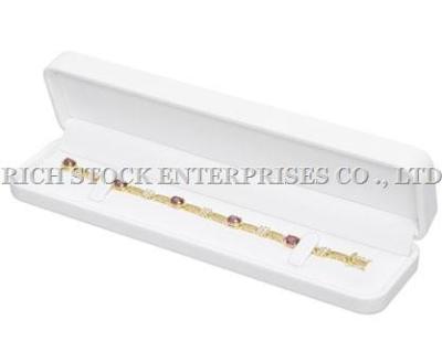 China White PU Leather boxes,Jewellery Box,Leatheroid Jewellery Boxes,Leatheroid Necklace Box for sale