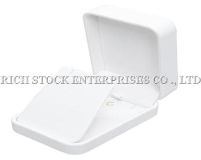 China White PU Leather boxes,Jewellery Box,Leatheroid Pendant Box for sale