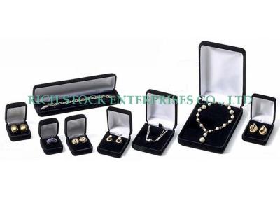 China velvet set jewelry box,velvet boxes for sale