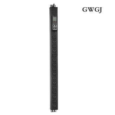 China 1.5U intelligent monitoring type PDU power socket 16 bit socket C19 32A input vertical installation 485Modbus-RTU protocol casca QIT24 for sale