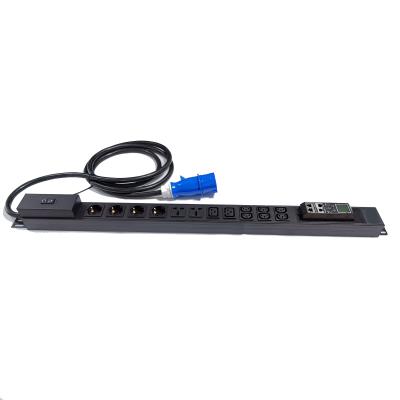 China GWGJ 0U Vertical 12 Connector 32A Germany Mixed Type C19 C13 PDU Rack Mount Smart PDU IPDU-C13-6-C19-2-UN-2-GER-4-32A for sale