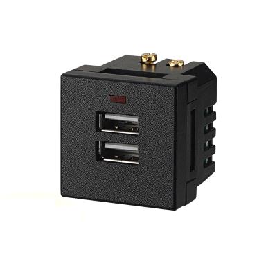 China Built-in Charging USB Socket Desktop Module Dual USB Socket DC Power Socket USB-01 for sale