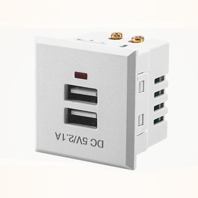 China USB Power Socket Recessed Desktop USB Power Socket DC Charging Power Socket Module USA-03 for sale