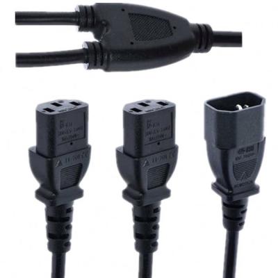 China Industrial Equipment VDE/CE Server PDU c19 c20 c13 to y-adapter c14 c20 to 2xc13 y-adapter cable splitter power cable for sale