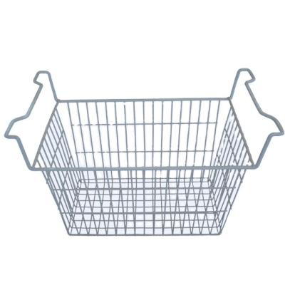 China Environmental Friendly Factory Outlet Customized Wire Storage Basket With Handle Uses For Fridge for sale