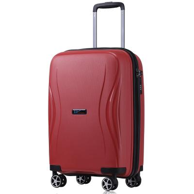 China PP Taizhou 8wheels 2021 new fashioh 2021 hard luggage pp travel luggage with TSA lock for sale