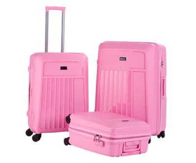 China 2021 Newest 8 Wheel PP Long Distance Travel Luggage Trolley Bags Suitcase Travel Bags Luggage for sale