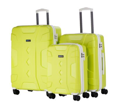 China Durable 8 wheel pp luggage suitcase maletas de viaje new travel bags for sale