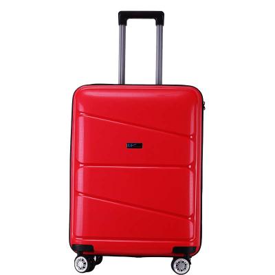 China Bottom zipper suitcase maletas de viaje travel trolley luggage pp maleta de viaje for sale