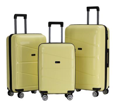 China Durable PP Carry On Taizhou Wheel Travel Suitcase Travel Luggage Suitcase for sale