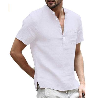 China High Quality Hot Popular Tees QUICK DRY Half Breasted Plus Size Full Sleeve Canvas Men's Short T-Shirts for sale