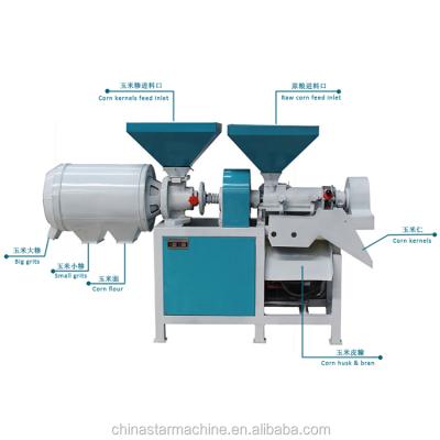 China High Efficiency Factory Price Industrial Corn Grits Preparing Machine / Corn Meal Grinding Machine /Corn Starch for sale