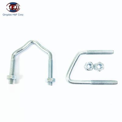 China Custom Galvanized Stainless Steel Bolts Manufacturer Stainless Steel Fasteners Double Ends U Studs Bolt U Bolt for sale