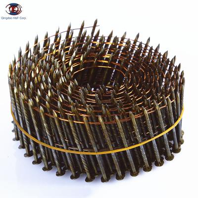 China HF Flat Paddles Coil Nails For Pneumatic Air Tool Nail Gun for sale