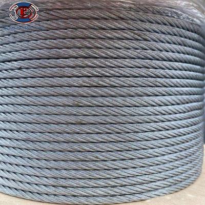 China Construction 7 X 19 Galvanized Steel Planes Wire Rope 1.58mm To 10mm For Crane for sale