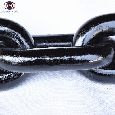 China Heavy industry factory direct standard heavy tow rope astm80 heavy iron link chain for sale