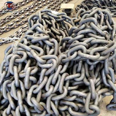 China Heavy industry standard welded proof us coil type astm80 steel link chain for sale