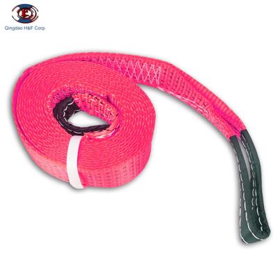 China All Vehicle Types Custom High Frequency Off Road 5 Ton Elastic Car Emergency Reflector Towing Strap for sale